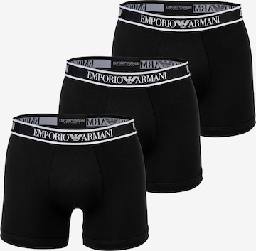 Boxer di Emporio Armani in nero: frontale