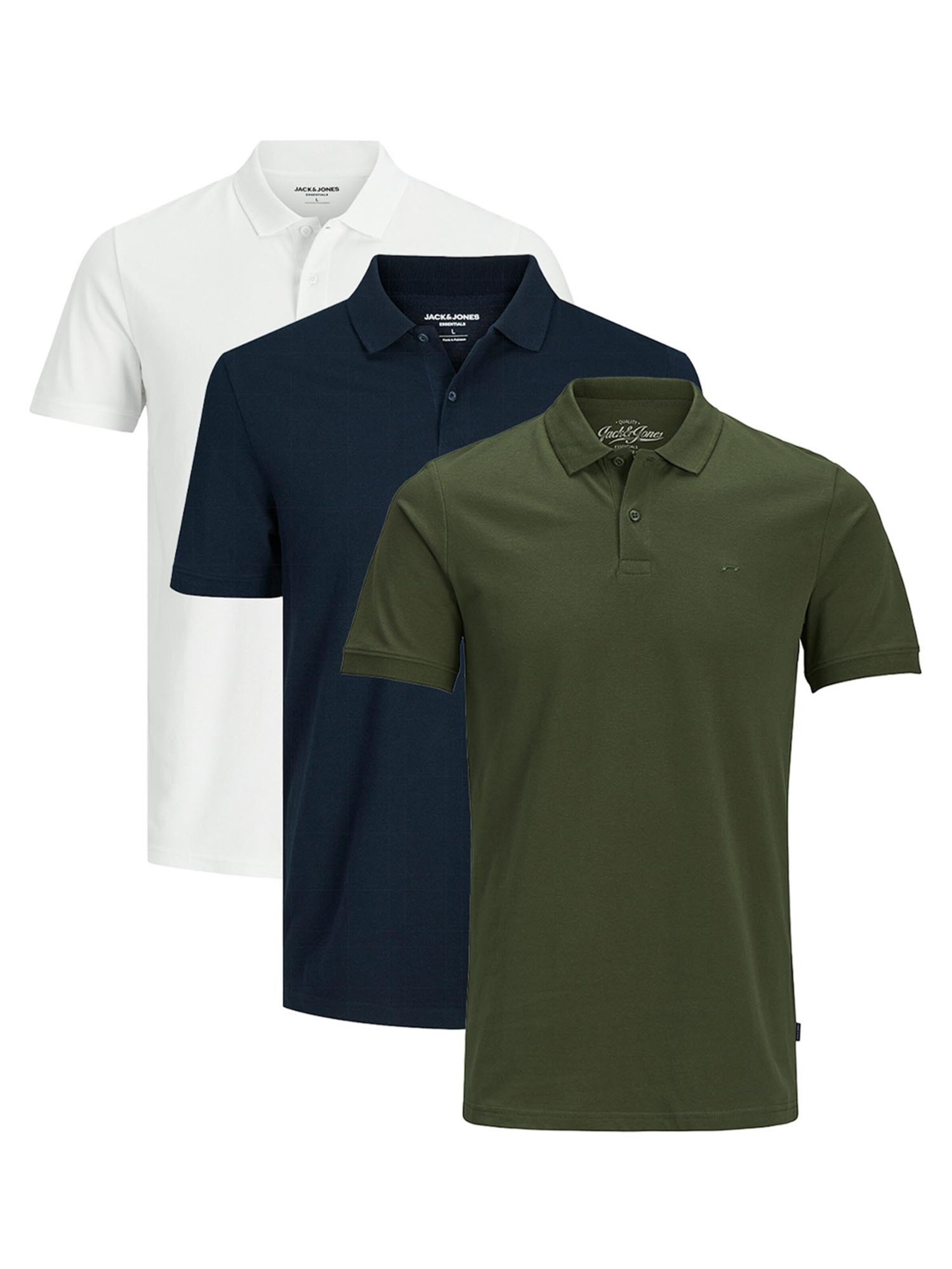 JACK & JONES Shirt 'Basic' in Blue: front