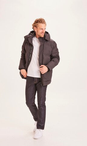 KnowledgeCotton Apparel Performance Jacket 'Fjord' in Black: front