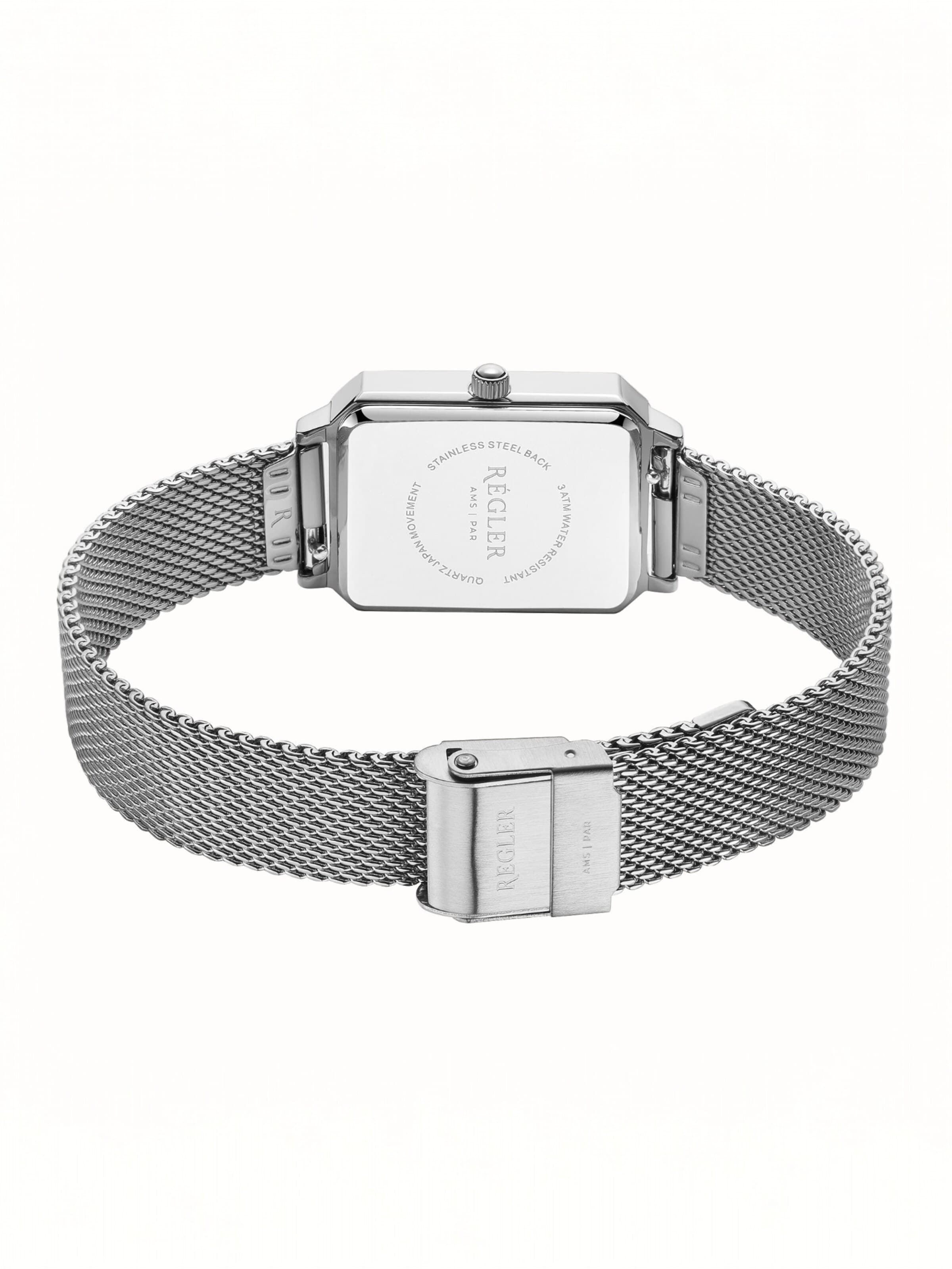 Régler Analog Watch 'Régler Élégance Mesh Silver - Silver' in Silver