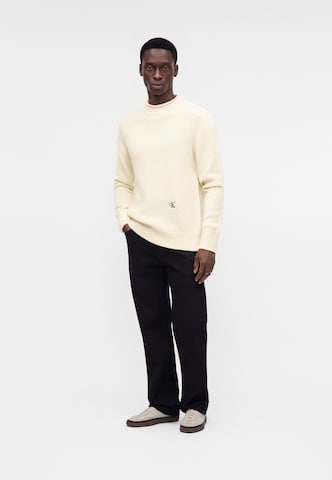 Calvin Klein Jeans - Jersey en beige: frente