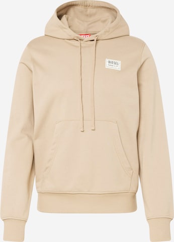 Sweat-shirt DIESEL en beige : devant