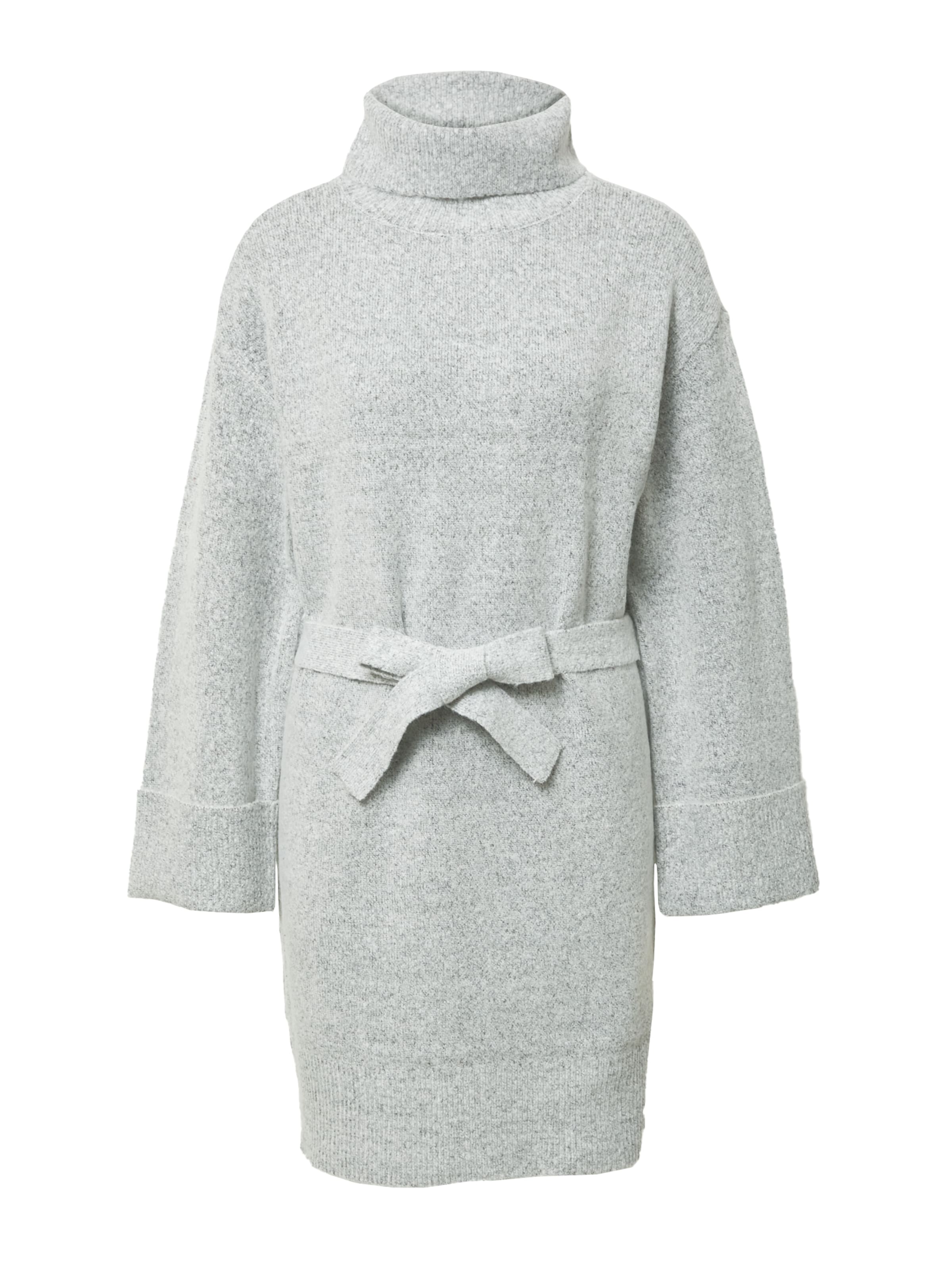 VILA Gebreide jurk in Grijs: voorkant