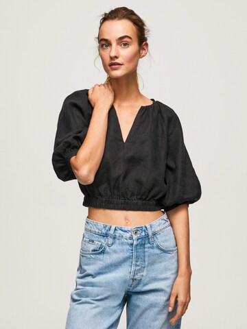 Pepe Jeans Blouse 'PRABHA' in Zwart: voorkant