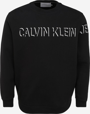 Calvin Klein Jeans Plus Mikina – černá: přední strana