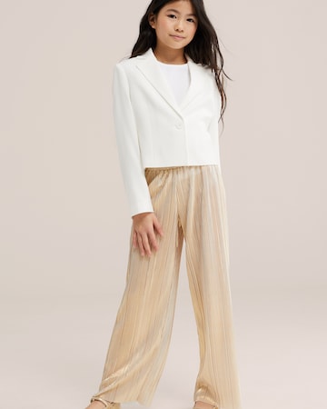 WE Fashion Широкий Штаны в Золотой