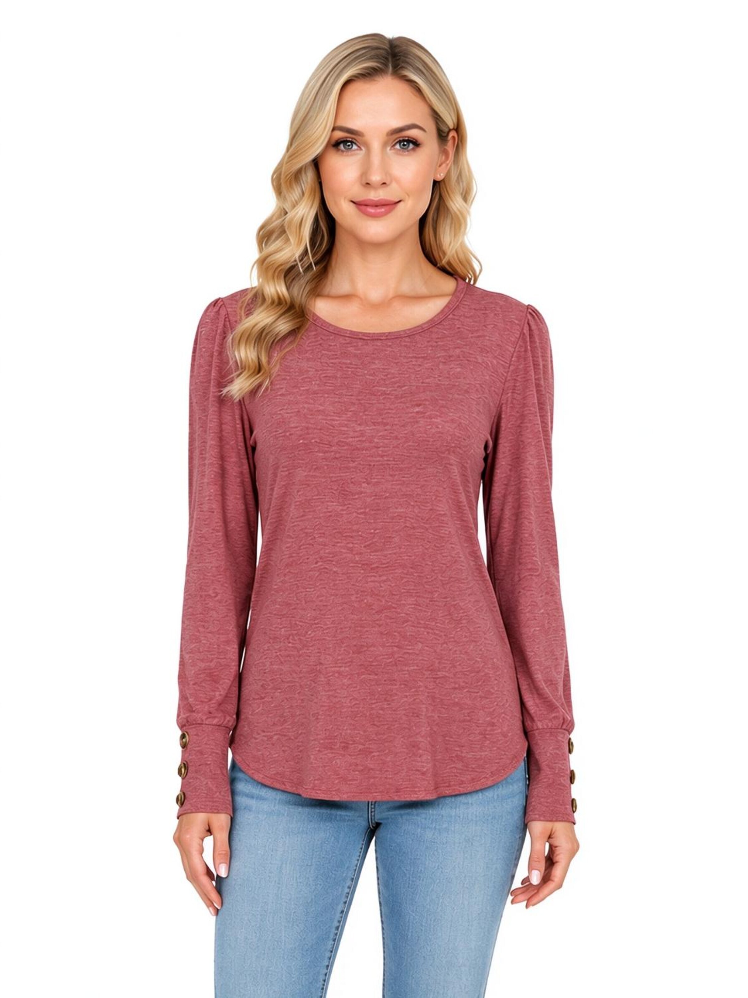 Yesfashion Shirt in Bruin: voorkant