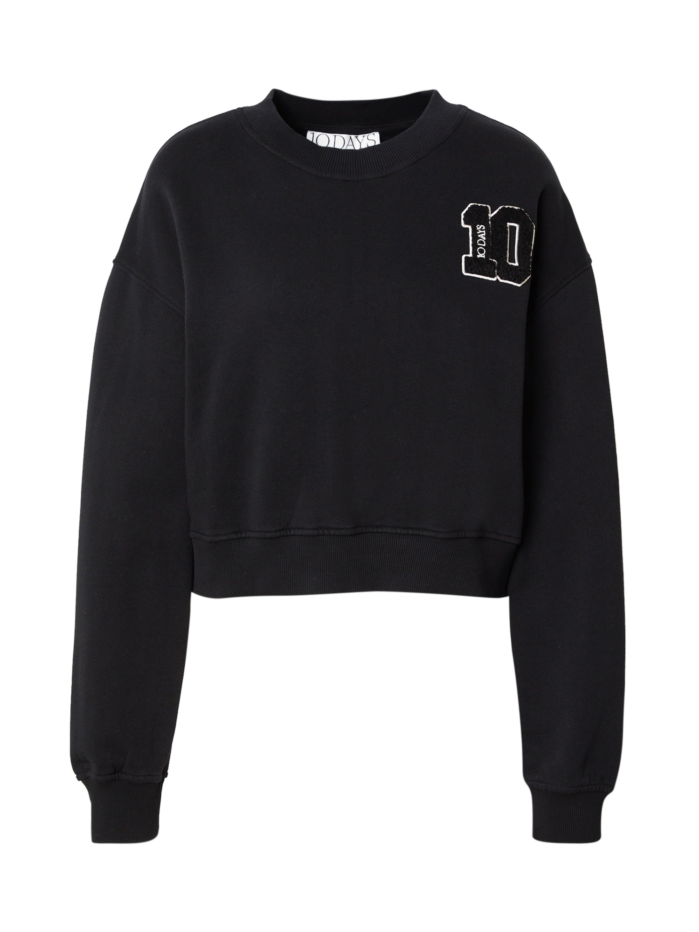 10Days Sweatshirt 'western jogger tape' i sort: forside