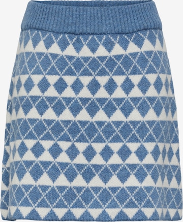 PIECES Skirt 'GRAPHA' in Blue: front