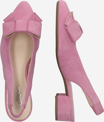 GABOR Дамски обувки на ток с отворена пета в розово