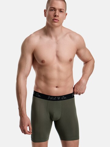 Phil & Co. Berlin - Calzoncillo boxer ' Long ' en verde