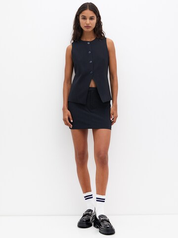 Pull&Bear Vesta k obleku – modrá