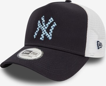 NEW ERA Kšiltovka 'SEASONAL INFILL TRUCKER NEYYAN' – modrá: přední strana