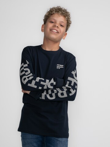 Petrol Industries Shirt 'Lucas' in Blauw: voorkant
