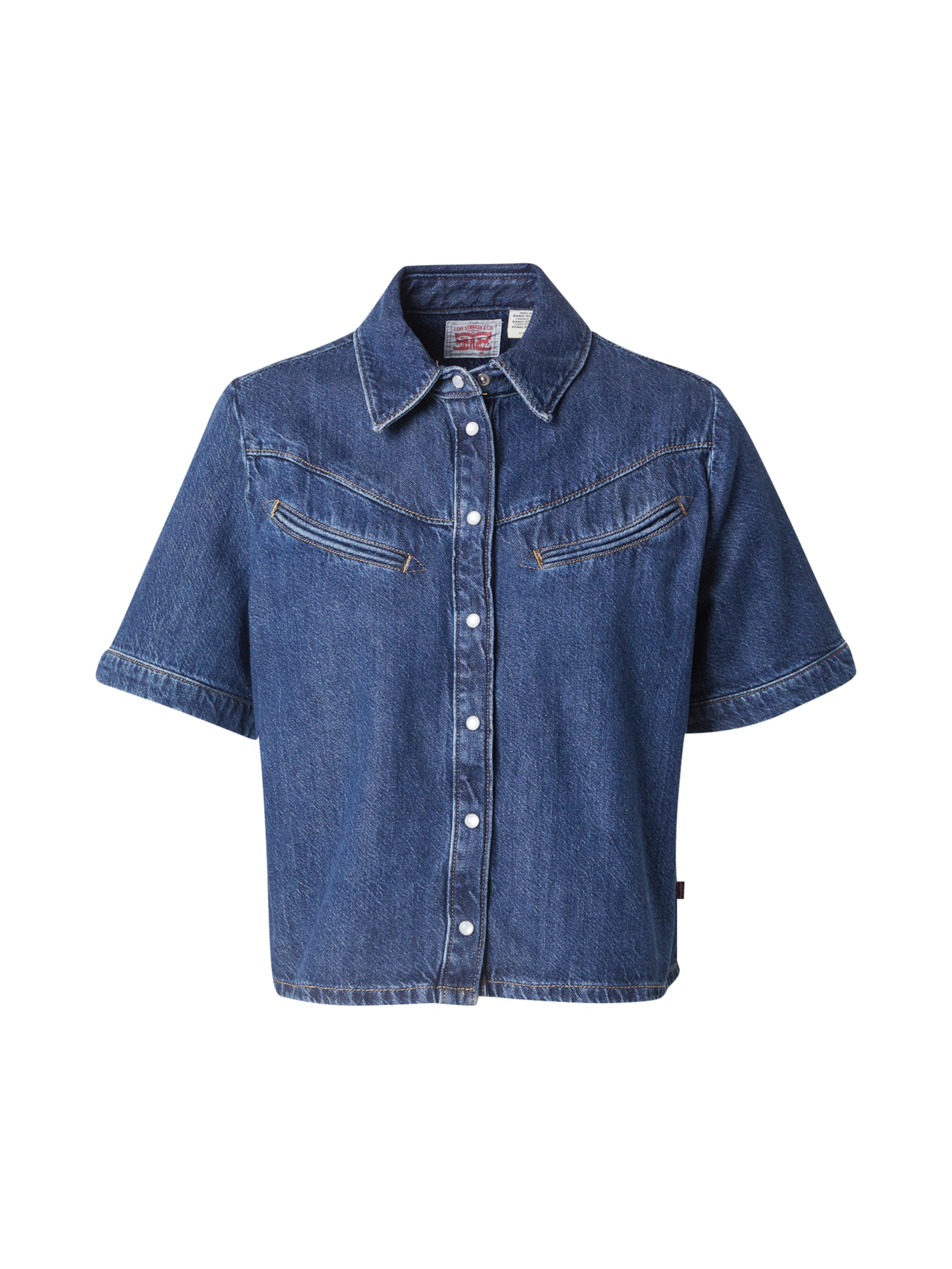 LEVI'S ® Blouse 'Rinoa Camp Shirt' in Blue: front