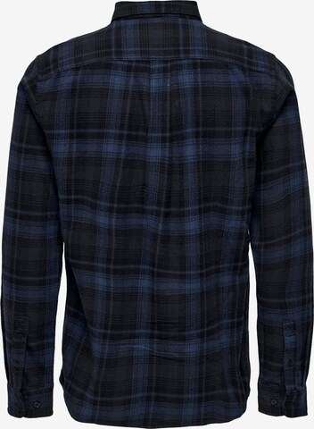 Only & Sons Regular fit Overhemd 'Yun' in Blauw
