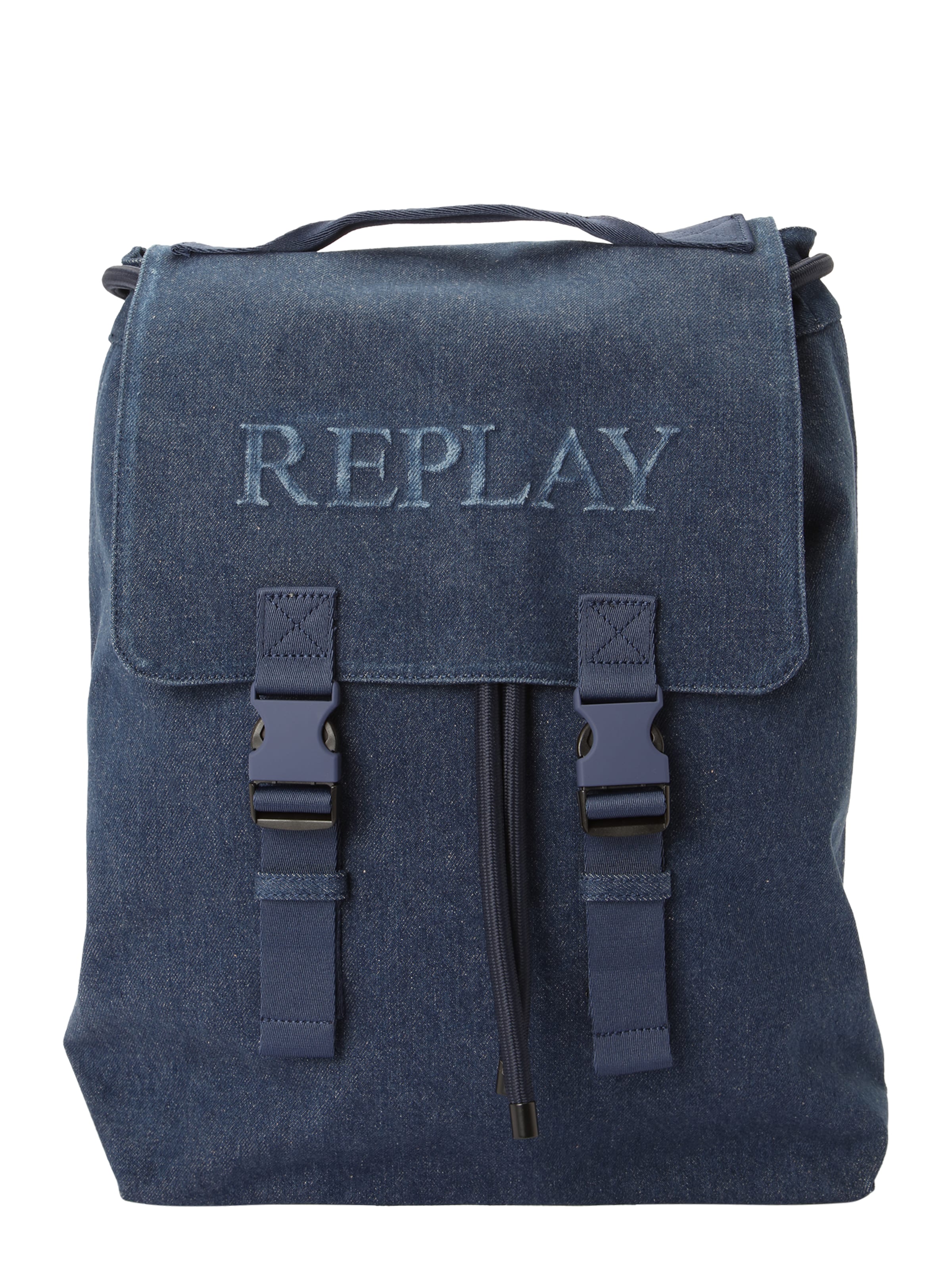 Zaino di REPLAY in blu: frontale