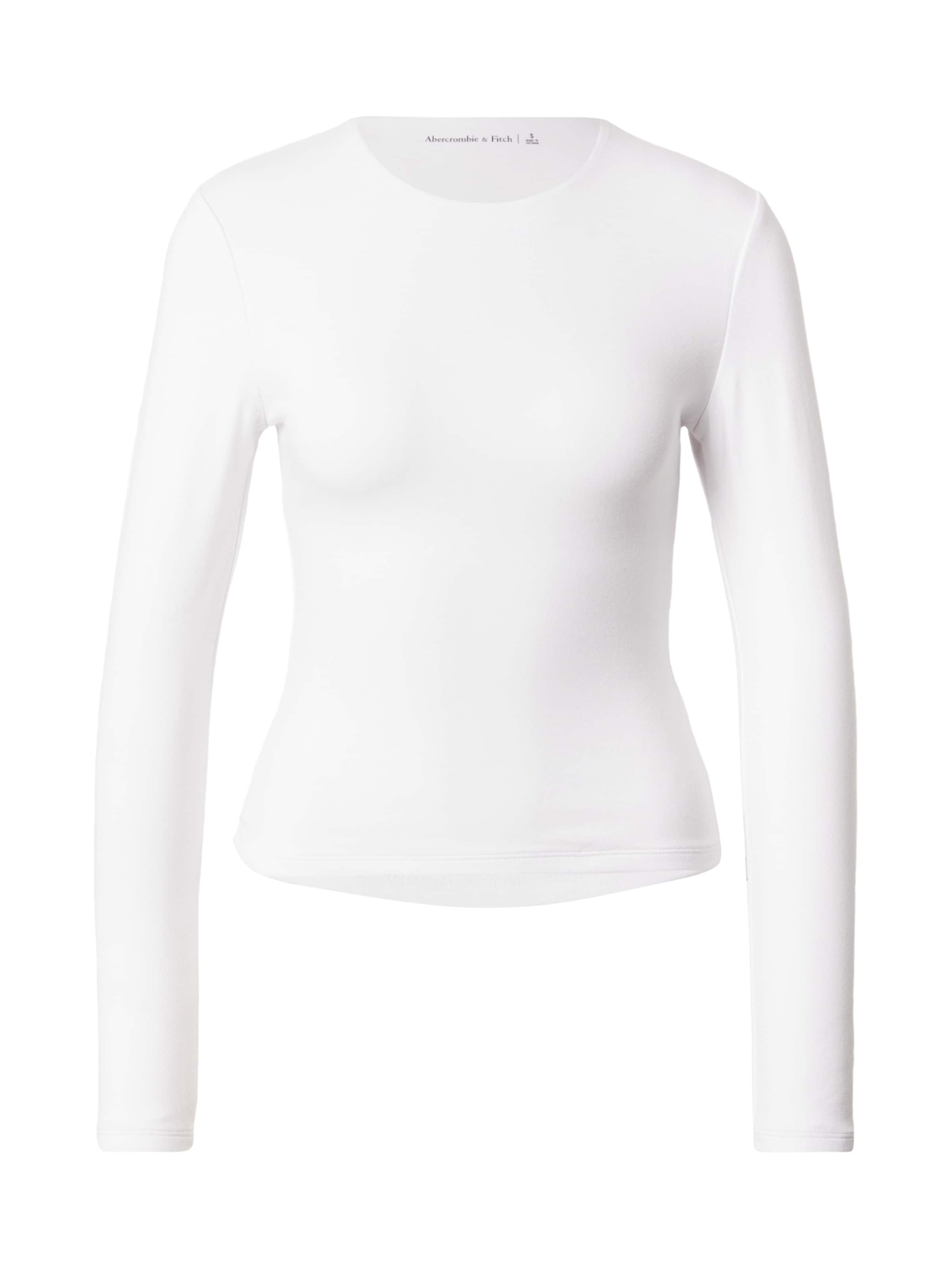 Tricou de la Abercrombie & Fitch pe alb: față