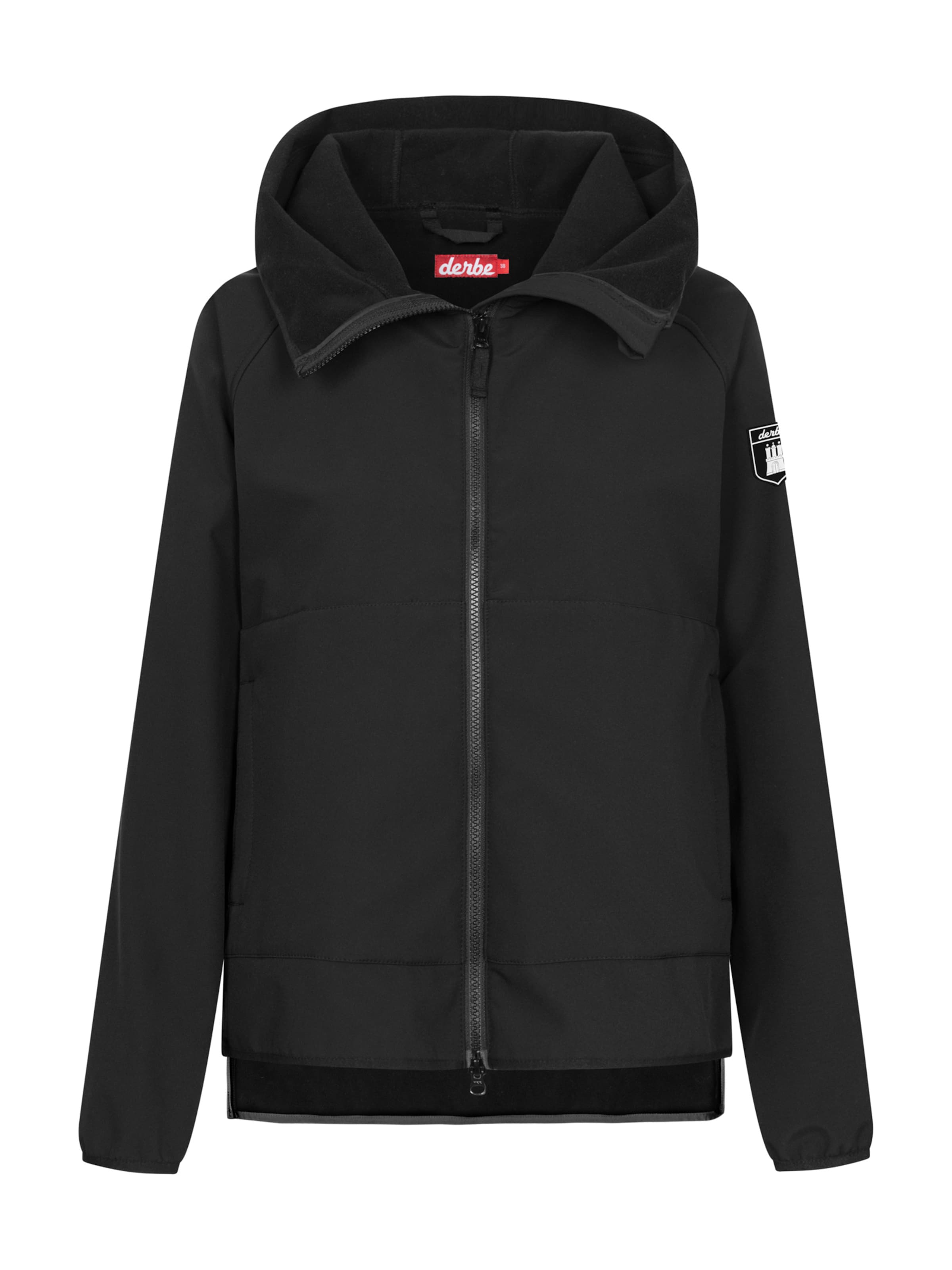 Derbe Jacke 'Peutby' in Schwarz: Vorderseite