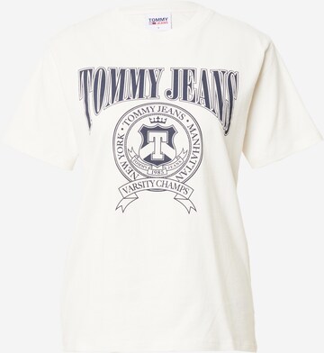 T-shirt Tommy Jeans en blanc : devant