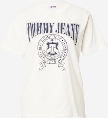 balta Tommy Jeans Marškinėliai: priekis
