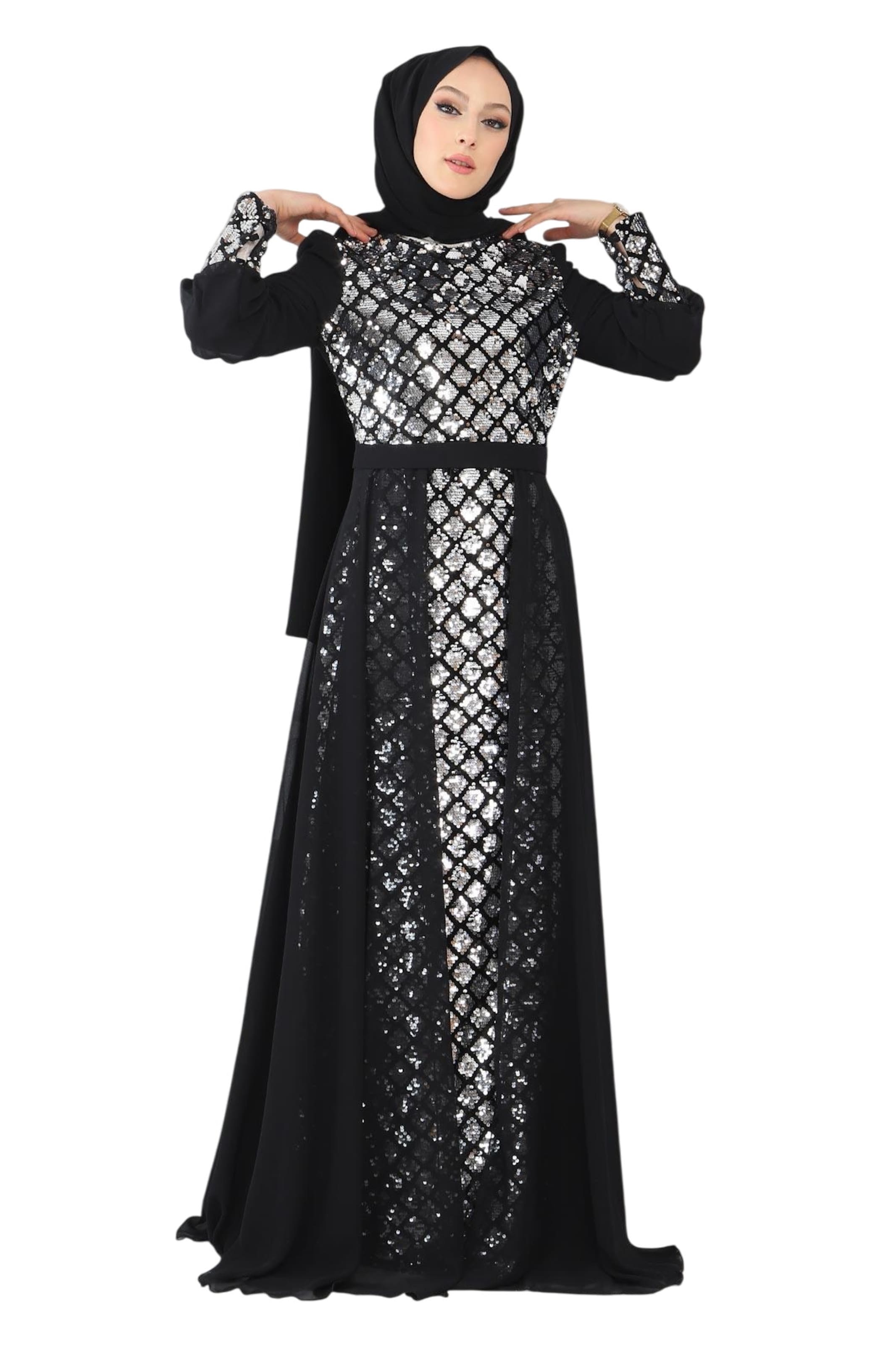 MODAMIHRAM Dress in Black: front