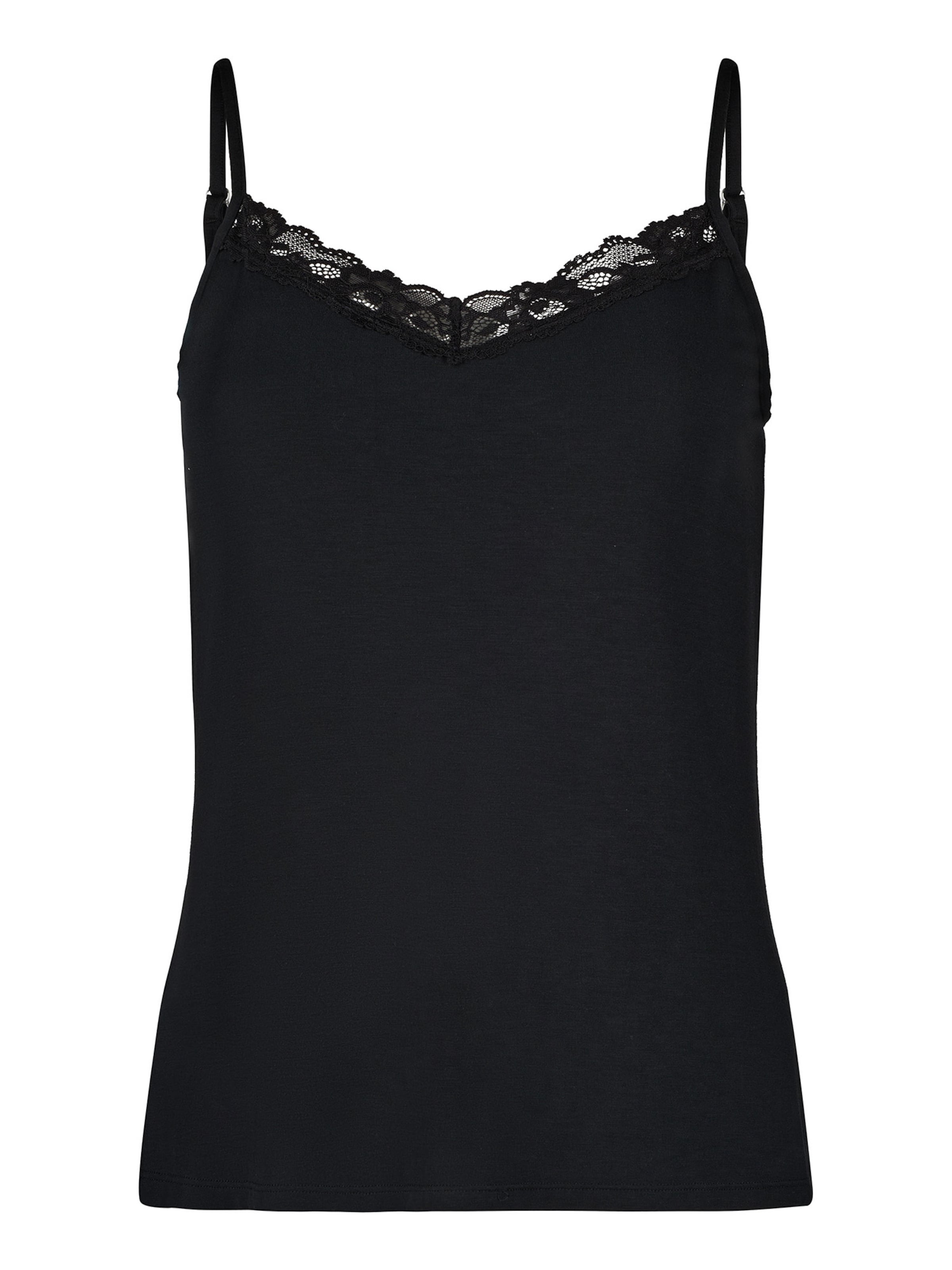 Skiny Spaghettitop ' Modal Lace ' in Beige