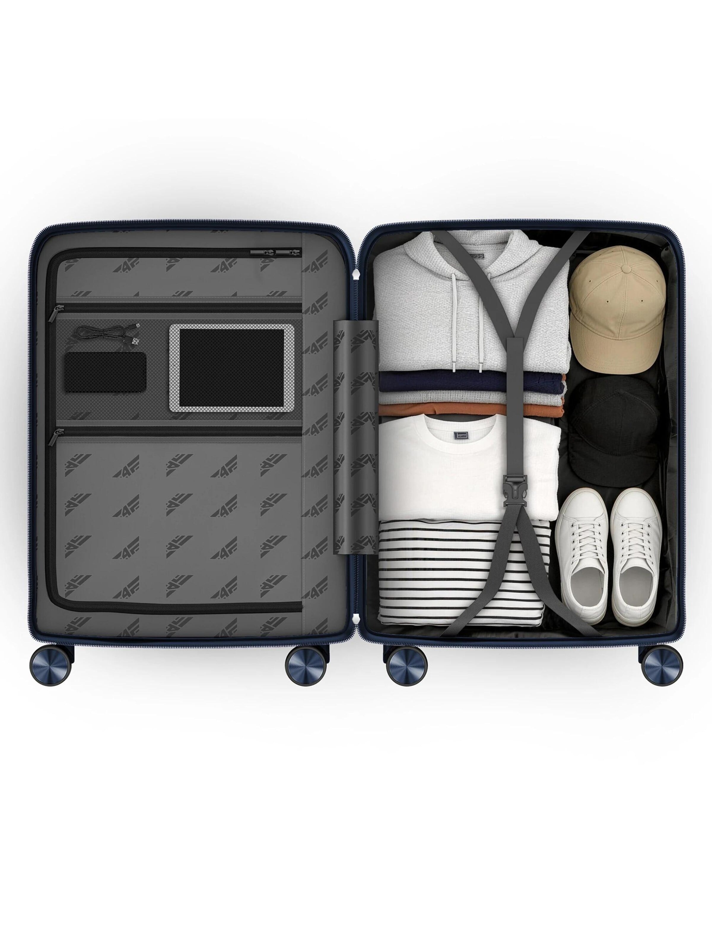 4FLY Suitcase Set 'Linea Lux' in Blue