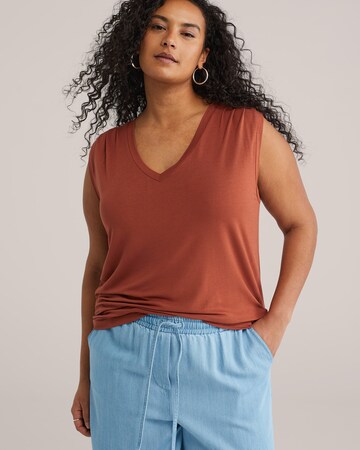 WE FashionTop - crvena boja: prednji dio