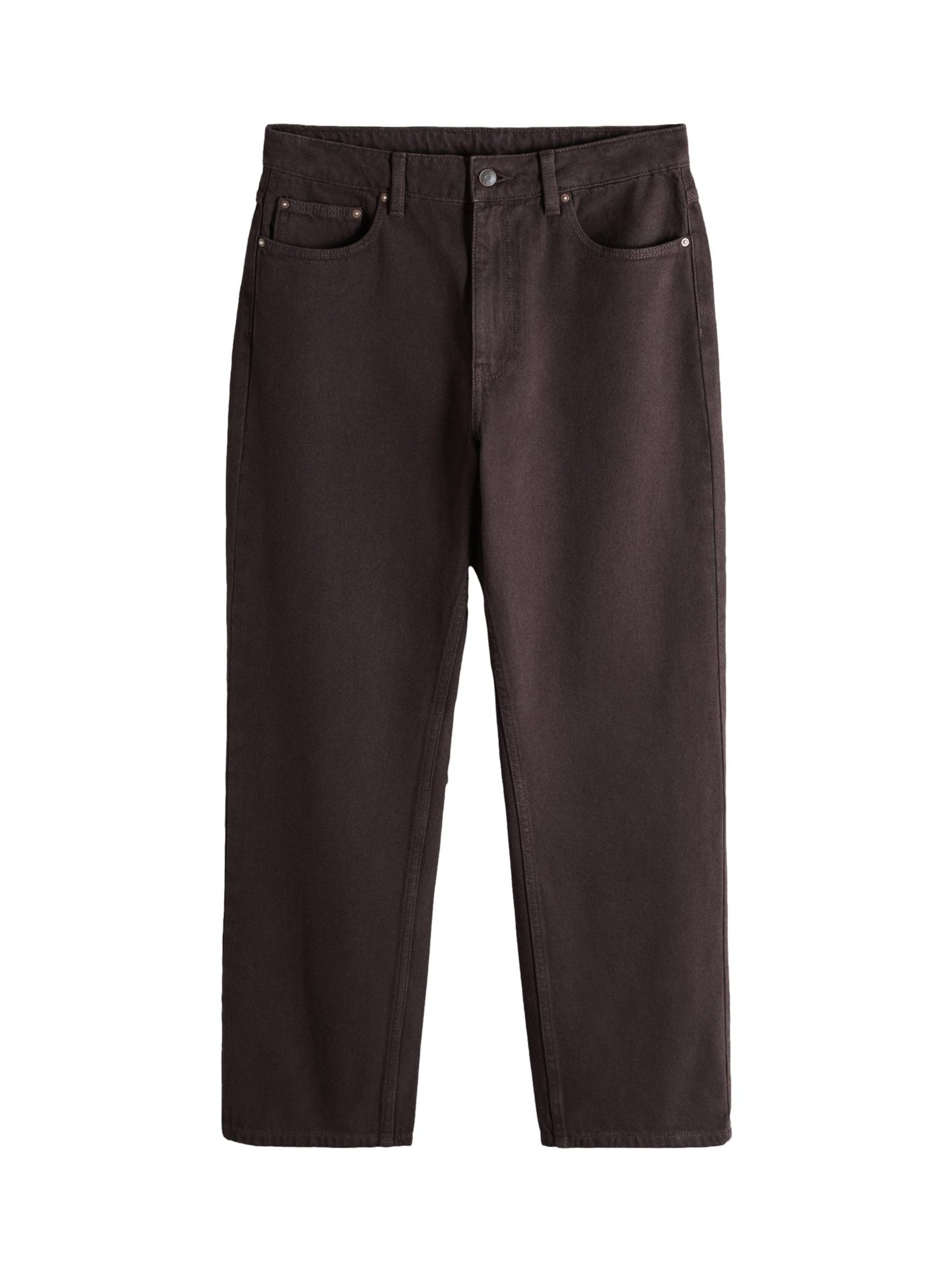 The Set Jeans in Brown: front