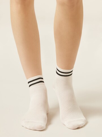 CALZEDONIA Socks in Beige