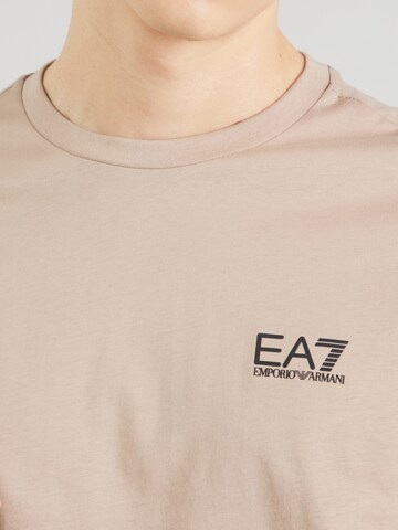 T-Shirt 'Core Identity' EA7 Emporio Armani en beige