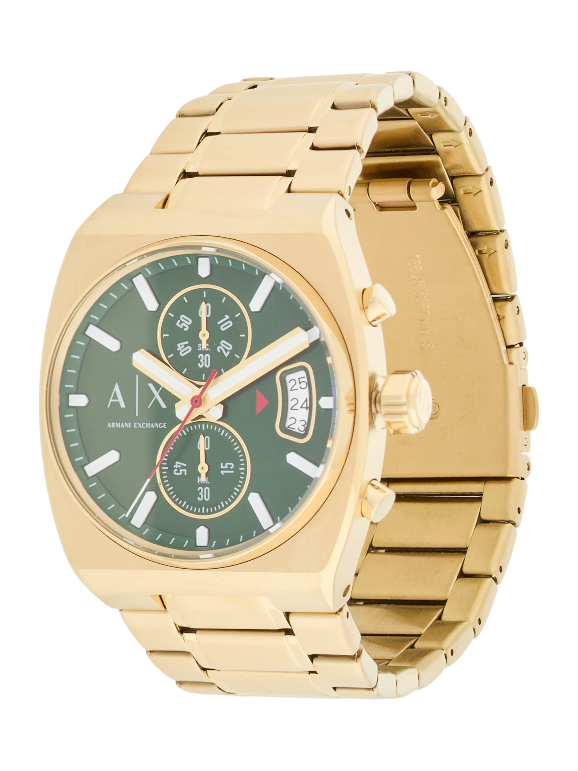 ARMANI EXCHANGE Uhr in Gold: Vorderseite