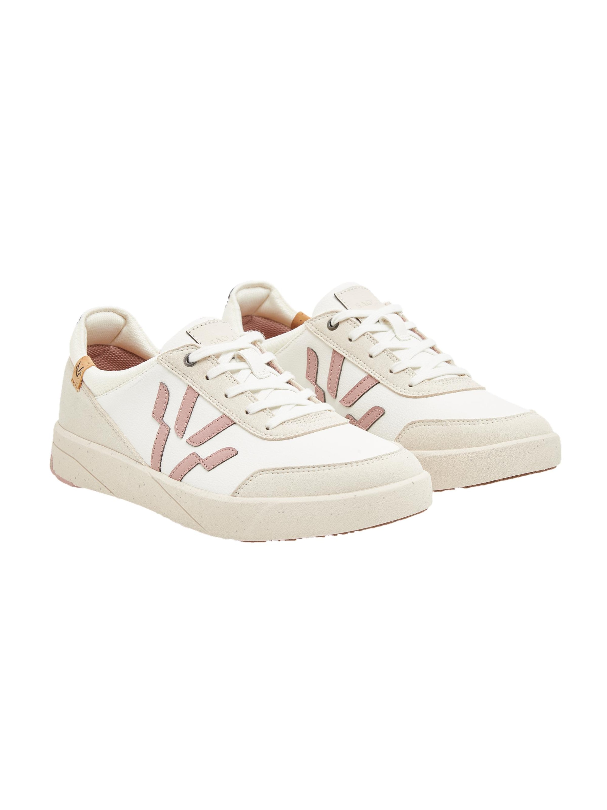 SAOLA Lace-up shoe 'Cali W White Rose' in Pink