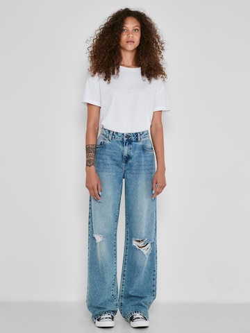 Noisy may Wide leg Jeans 'Amanda' in Blauw