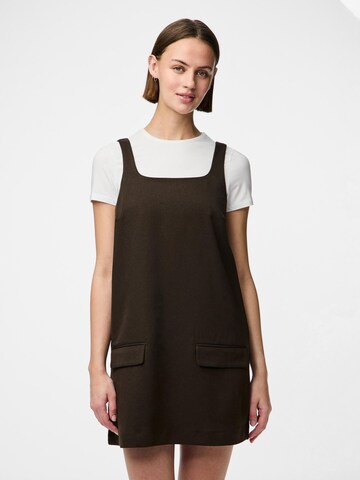 PIECES Jurk in Bruin: voorkant
