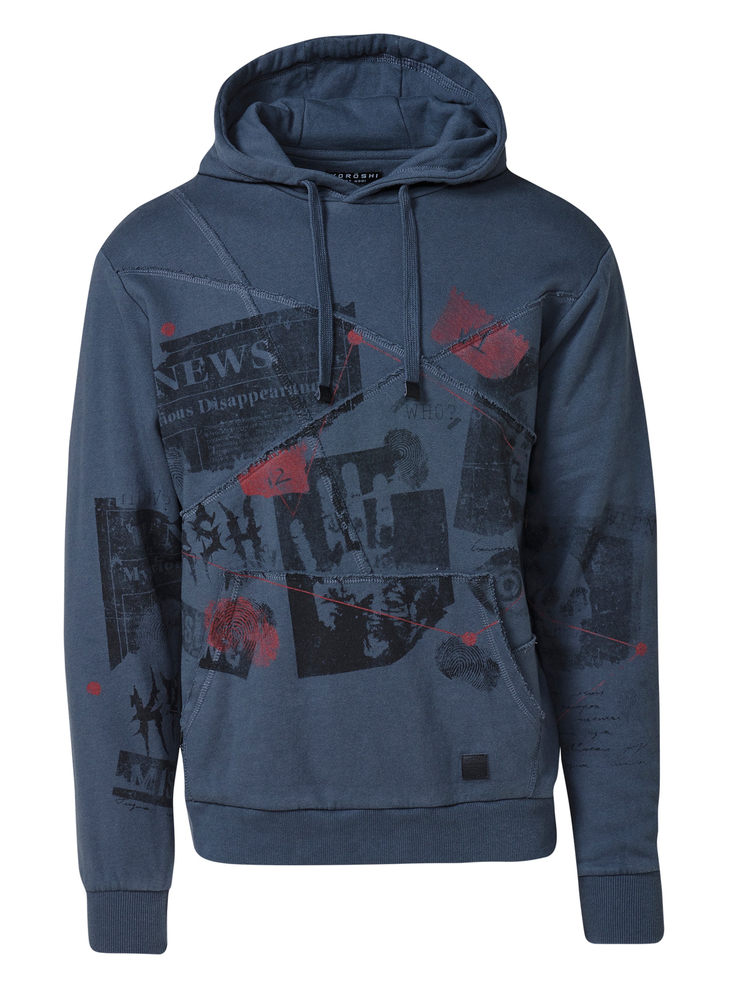 pilka KOROSHI Megztinis be užsegimo: priekis