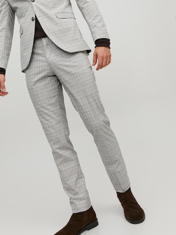 Coupe slim Pantalon à plis 'Solaris' JACK & JONES en gris