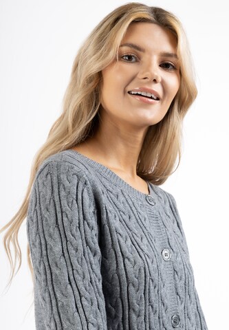 usha BLUE LABEL Knit cardigan in Grey