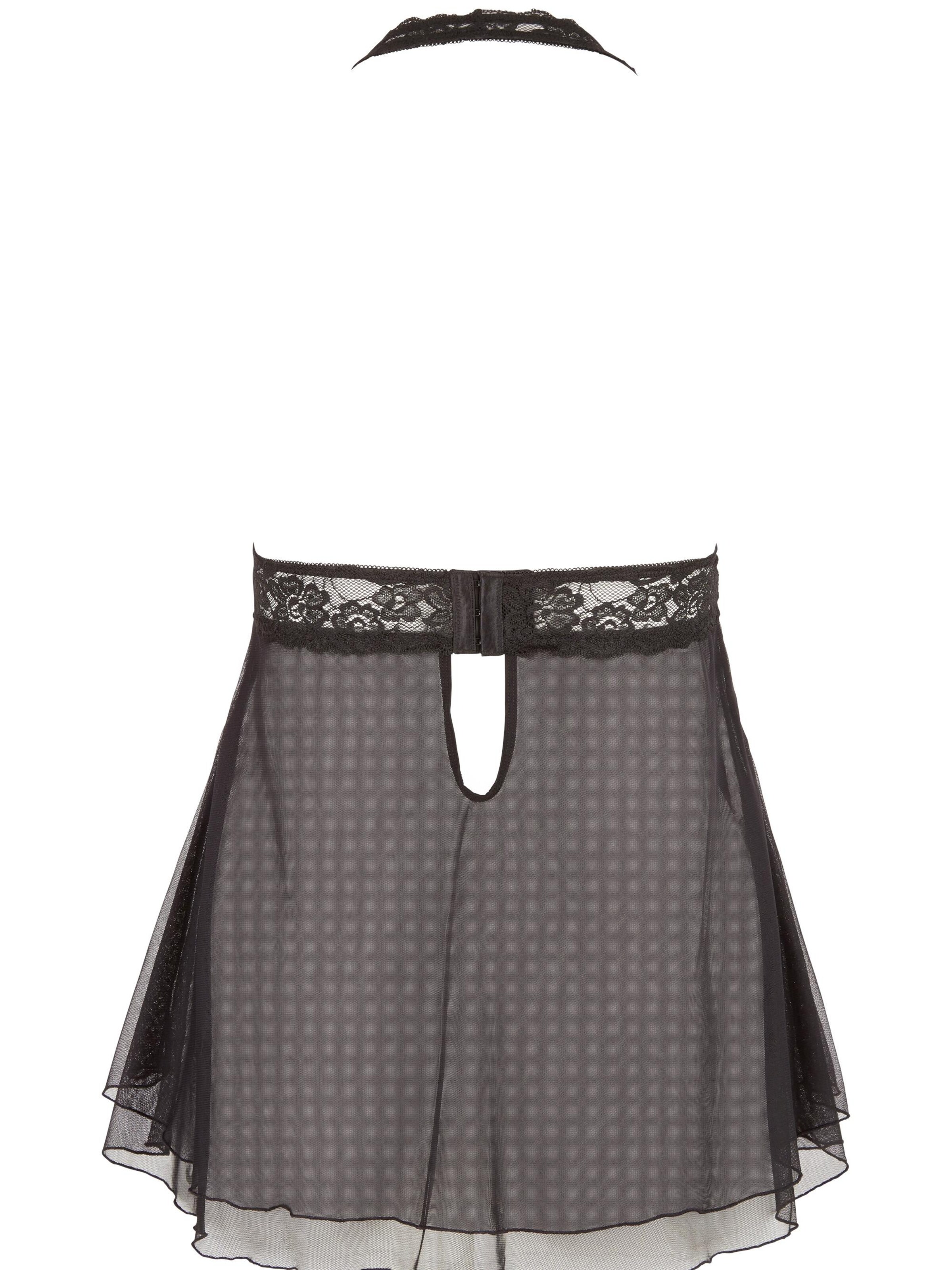 Cottelli Curves Negligee in Black
