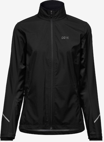 GORE WEAR Athletic Jacket 'R3 D Infinium' in Black: front