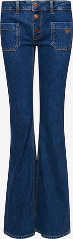 Superdry Flared Jeans in Blauw: voorkant