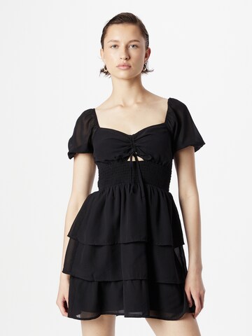 HOLLISTER Kleid 'EMEA' in Schwarz: predná strana