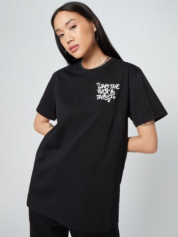 ABOUT YOU x Dardan Shirt 'Theo' in Zwart: voorkant