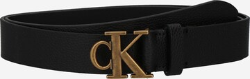 Ceinture Calvin Klein Jeans en noir : devant