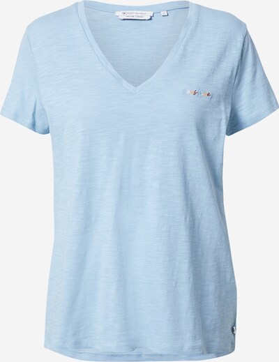 TOM TAILOR DENIM T-Shirt in hellblau / braun / gelb / weiß, Produktansicht