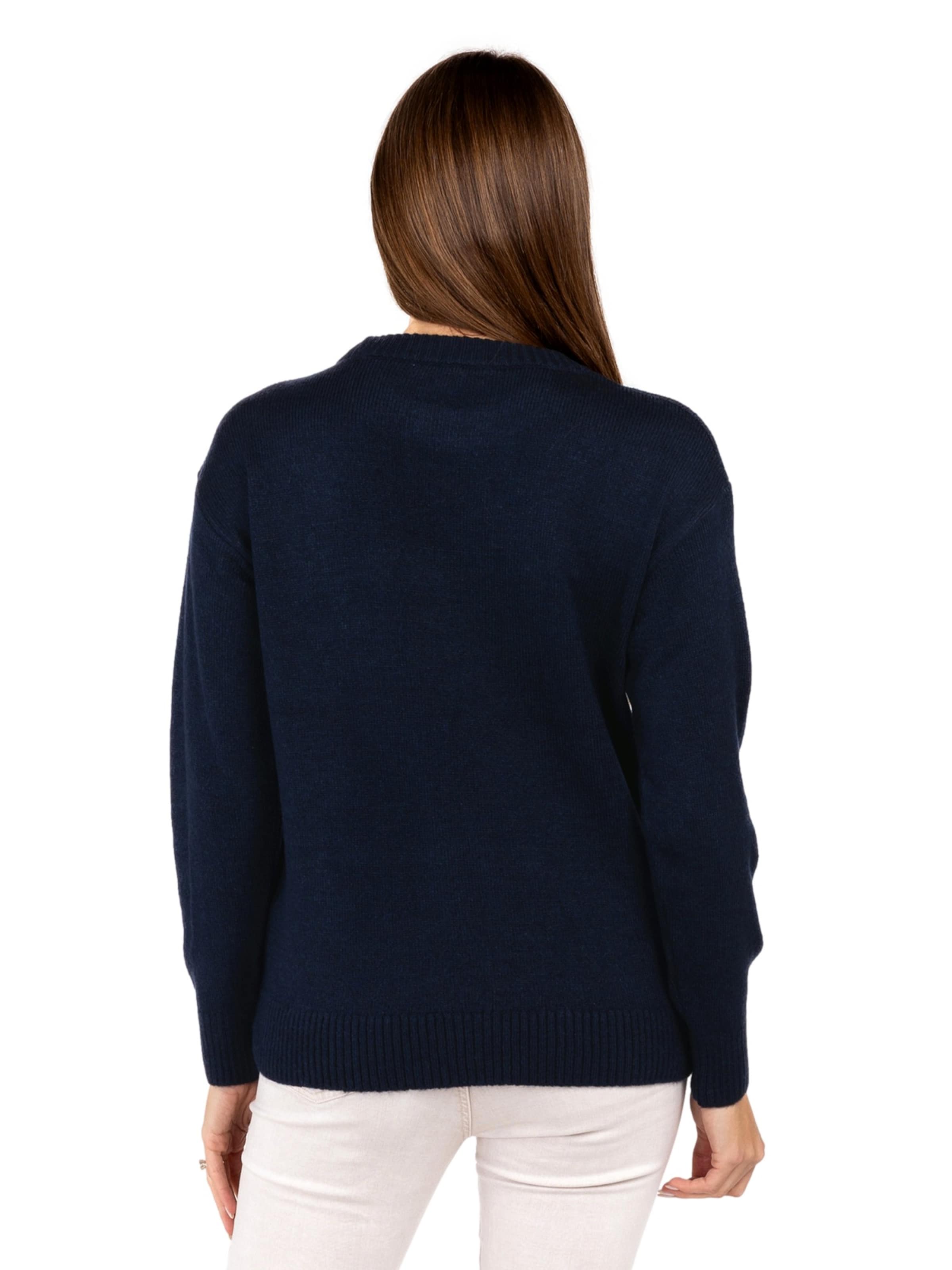 Key Largo Pullover 'APRES SKI' in Blau