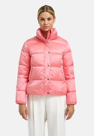 Milano Italy Winter Jacket in Orange: front