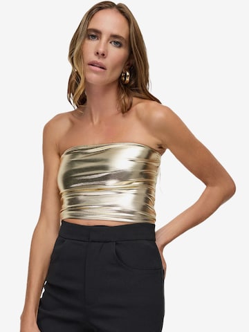 No Matter What Top in Gold: Vorderseite