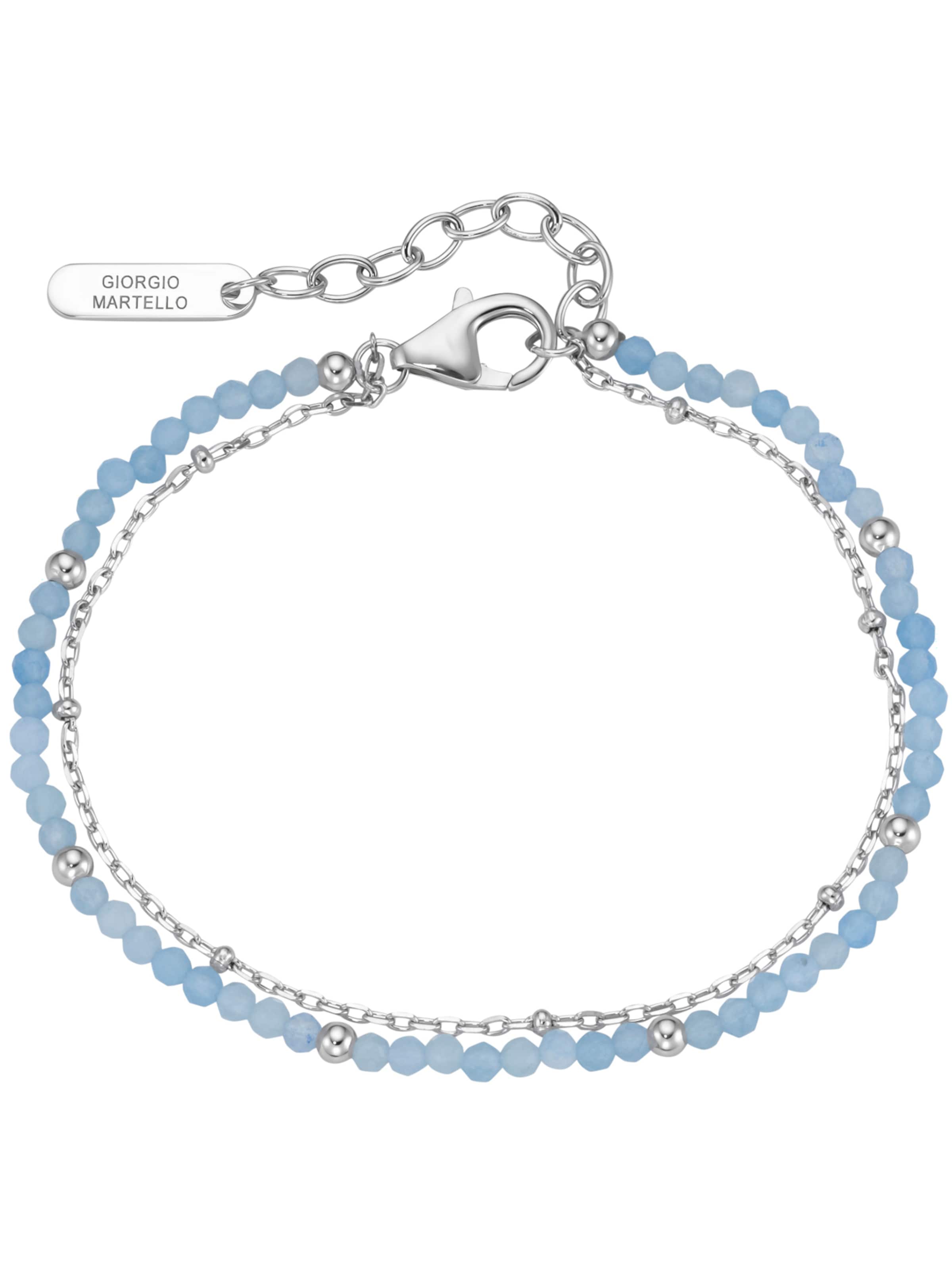 Giorgio Martello Milano - Pulseira em azul: frente